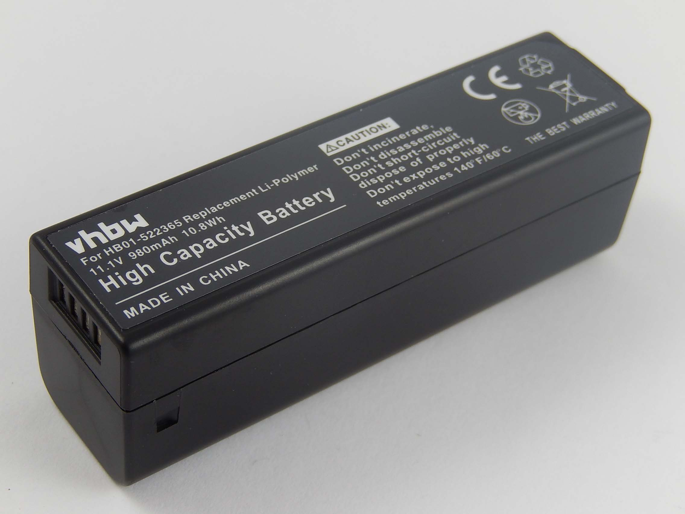 VHBW Ersatz HB01-522365 für 980 Li-Polymer Kamera, - Akku 11.1 für Volt