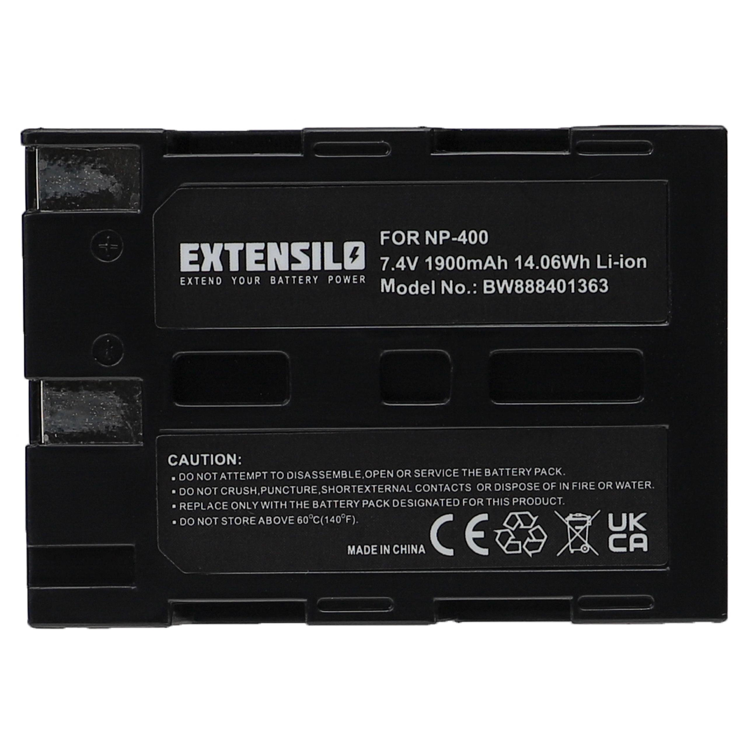 Li-Ion EXTENSILO Volt, 7D, mit - Maxxum Minolta 5D 1900 7.4 Kamera, Akku kompatibel