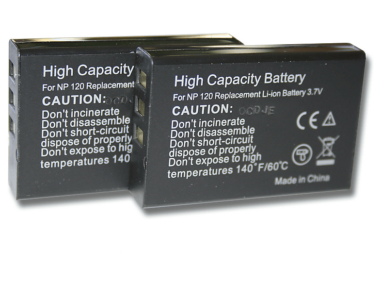 2 Batterie Vhbw Compatibili Con Praktica Luxmedia 8503 – Li-Ion 500mAh 3,6V (sostituisce LB-5030, NP-40)
