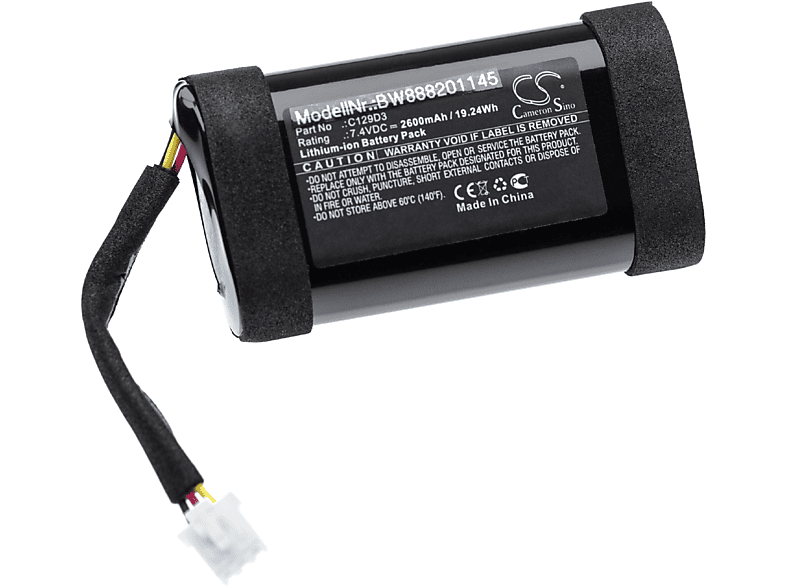 VHBW kompatibel mit Bang & Olufsen BeoPlay A1 Li-Ion Akku - Lautsprecher, 7.4 Volt, 2600