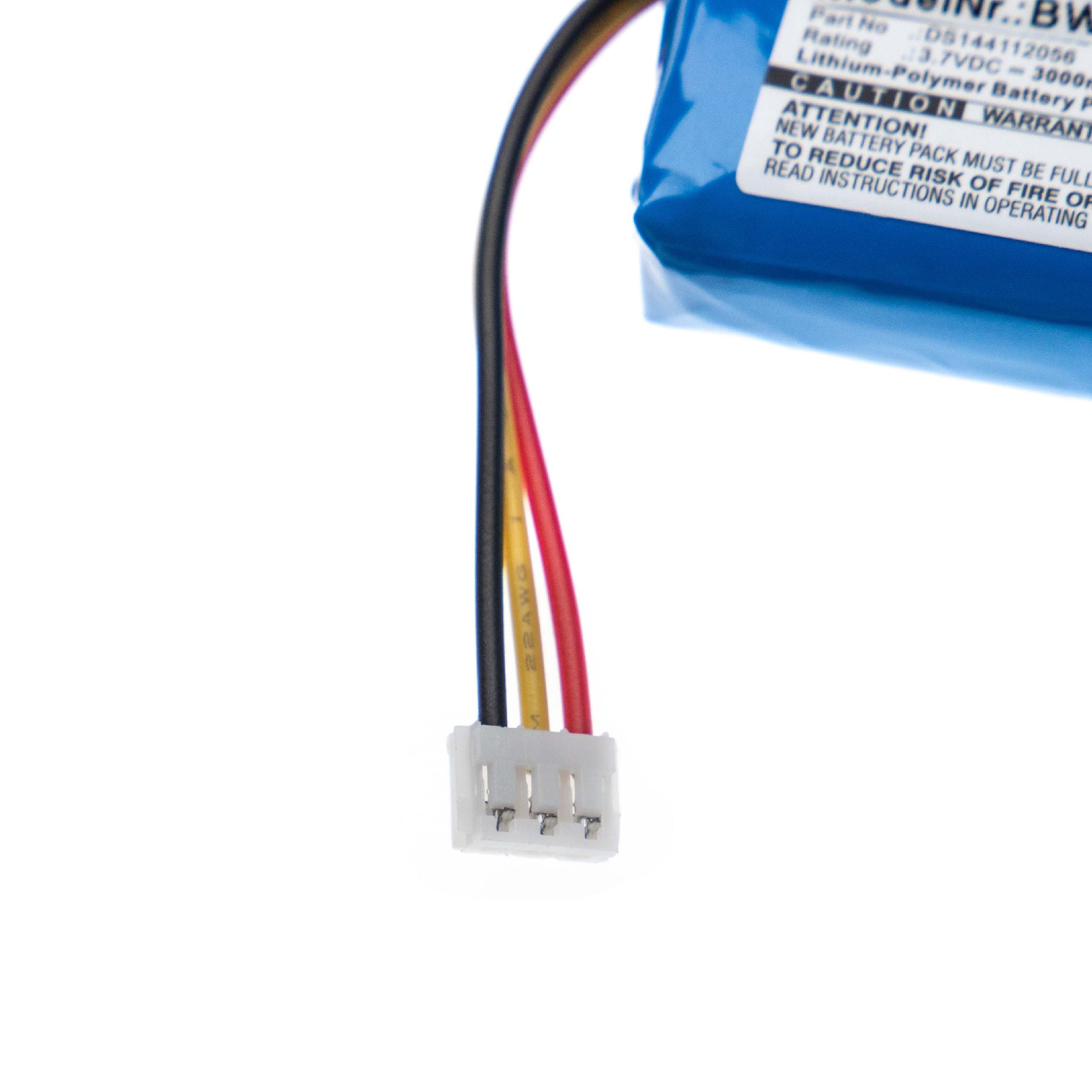 kompatibel Volt, VHBW mit Lautsprecher, 1 Li-Polymer Pulse JBL 3.7 3000 Akku -