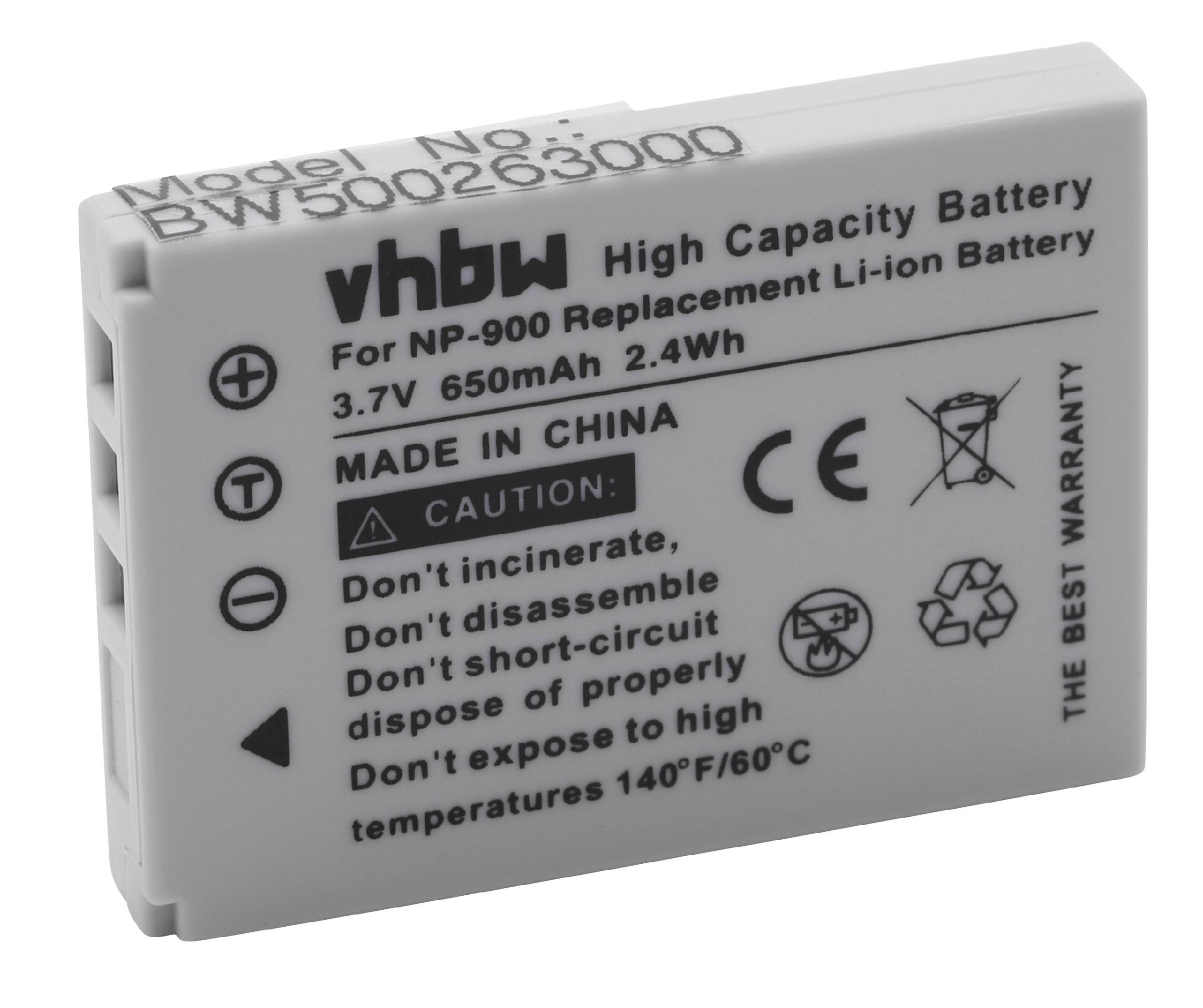 VHBW kompatibel mit Avant S6 S4, Li-Ion Akku - Kamera, 3.6 650 Volt