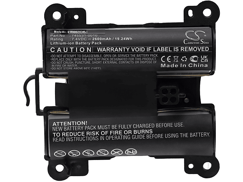 Bose Volt, VHBW 7.4 2600 für mAh 745531-0010 Ersatz für Akku, Li-Ion