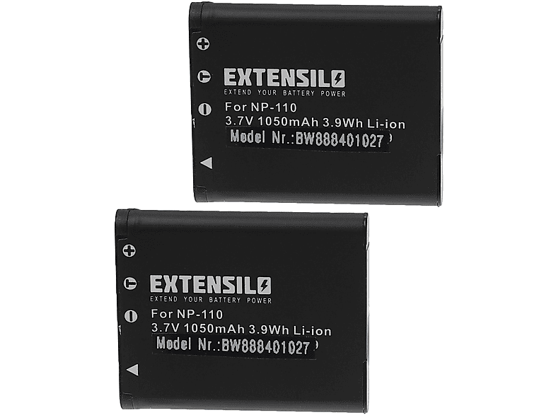 thumbnail: EXTENSILO Reserveaccu Voor Casio NP-90 / NP-90DBA Camera - 1800mAh Li-Ion