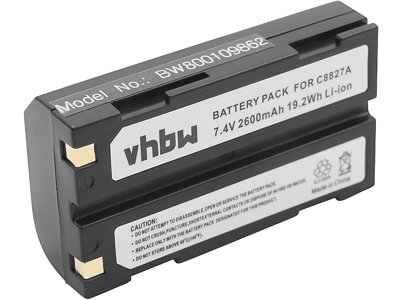 VHBW kompatibel mit CHC X91, Kamera, - X93, 2600 X900 Volt, 7.4 Akku Li-Ion