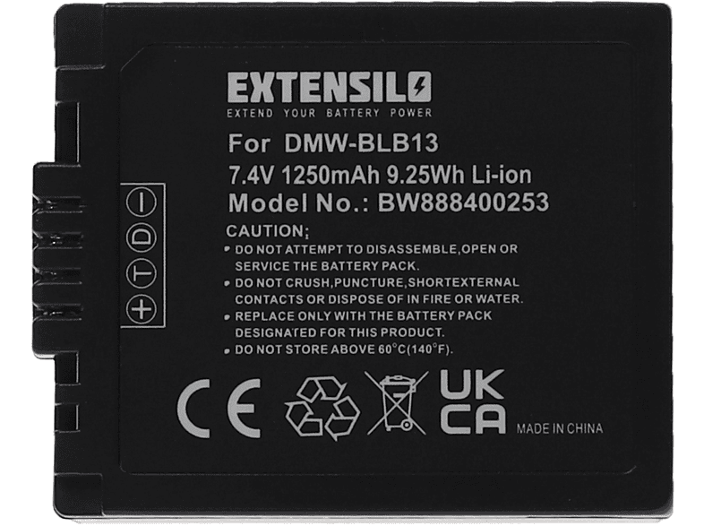 EXTENSILO 3X Akku Für Panasonic VW-VBJ10 / VW-VBJ10E – 1000mAh, 3,7V Li-Ion, Ersatzakkus Für Kamera