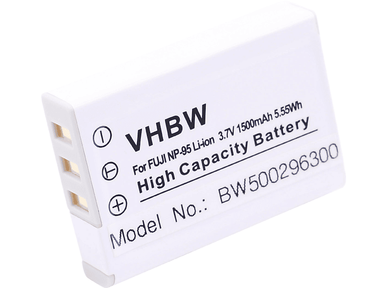 VHBW Ersatz für Fuji / Kamera, 1500 Volt, Li-Ion NP-95 für - Fujifilm 3.6 Akku