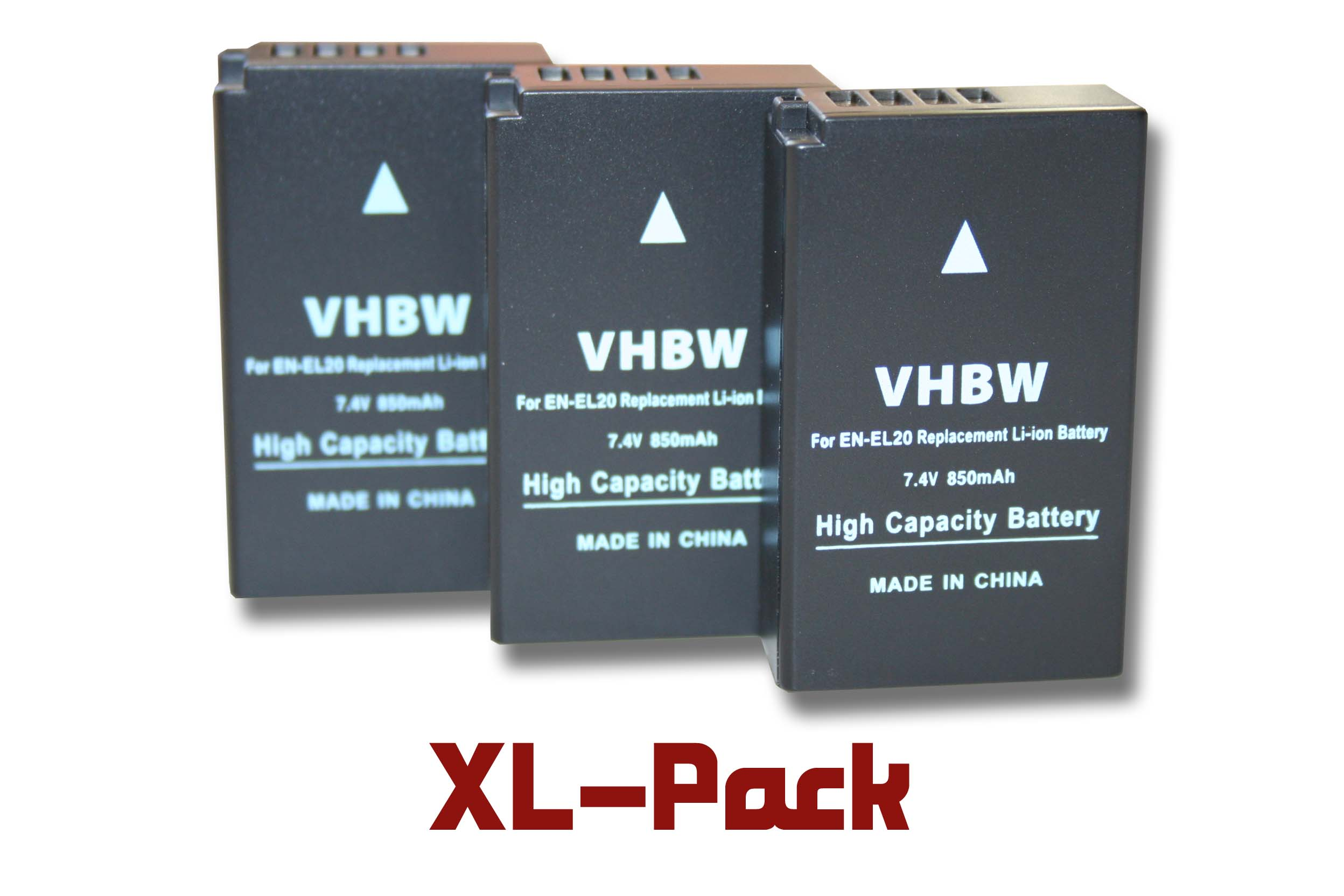 VHBW kompatibel mit Nikon Coolpix Kamera, - A, P950 P1000, Volt, Li-Ion 850 Akku 7.4