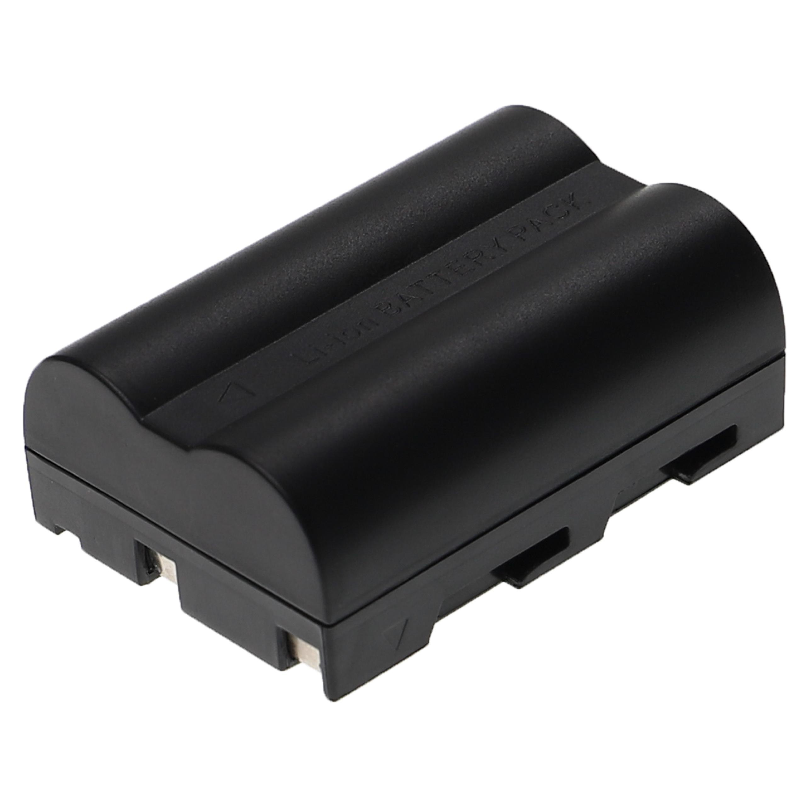 Ein schwarzes Lithium-Akkupack. Die Batterie ist ein fester, schwarzer, rechteckiger Block mit einigen Anschlusspunkten.