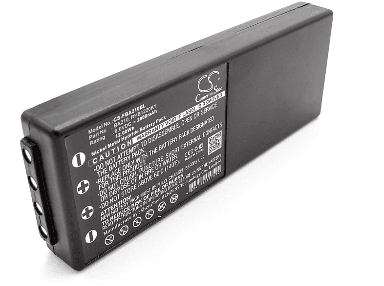 VHBW kompatibel mit Putzmeister NM26C, PM458017, PM471560, PM475060 NiMH Akku - Industriefunkfernsteuerung, 6 Volt, 2000