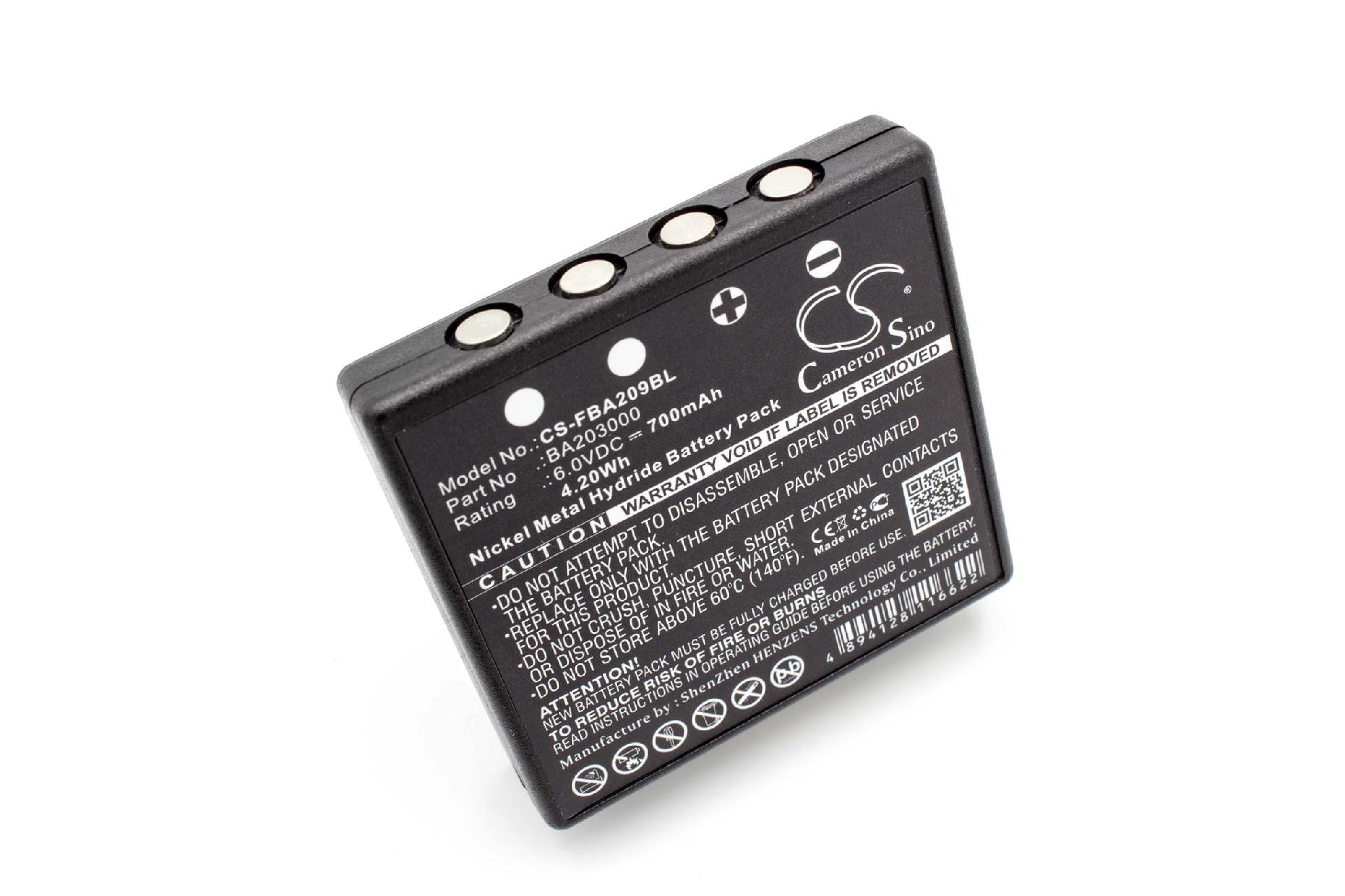 1, kompatibel 6 - NiMH 700 mit HBC Spectrum VHBW A, Industriefunkfernsteuerung, Volt, Akku 2 B,