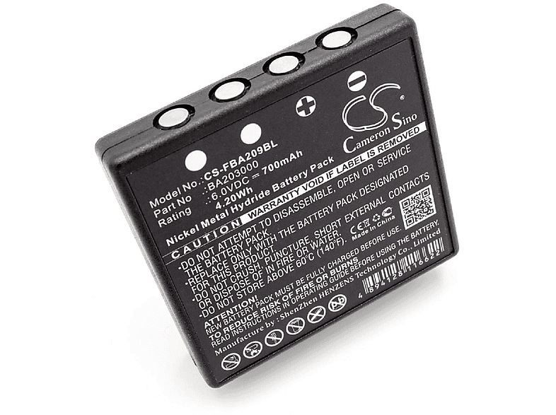 VHBW kompatibel A, 2 Akku Spectrum Industriefunkfernsteuerung, - mit B, NiMH Volt, 1, 700 6 HBC