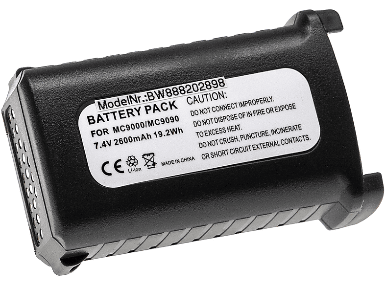 VHBW kompatibel mit Symbol MC9200-G, MC920, MC9200-K, RD5000, MC9190-K Li-Ion Akku - Handheld, 7.4 Volt, 2600