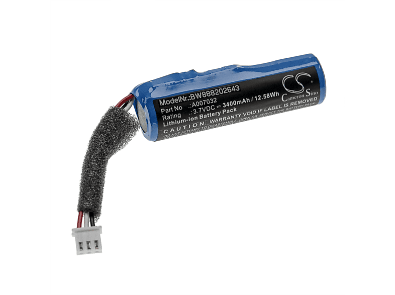 kompatibel mit BPRO5CB, 3400 Volt, BRV-PRO 3.7 Li-Ion Lautsprecher, VHBW - Akku Braven