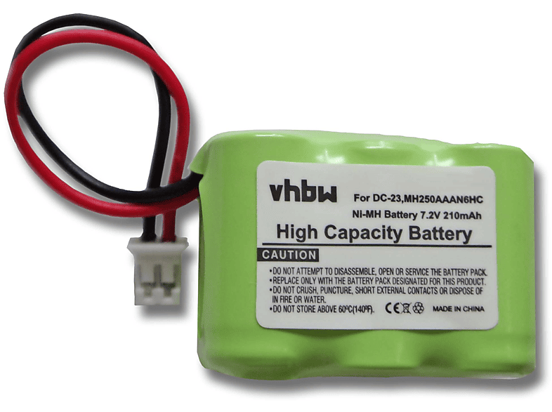 VHBW Ersatz für Sportdog DC-23, 650-104 für NiMH Akku - Hundehalsband, 7.2 Volt, 210