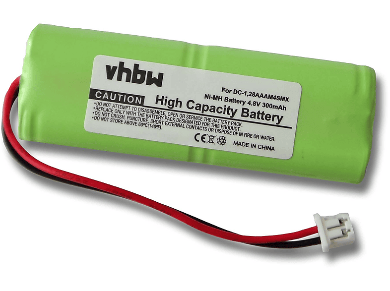 VHBW Ersatz für Dogtra 28AAAM4SMX, BP-RR, 40AAAM4SMX, DC-1 für NiMH Akku - Hundehalsband, 4.8 Volt, 300