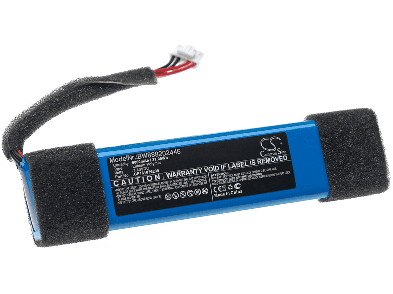 VHBW 56277 Li-Polymer Lautsprecher-Akku, Li-Polymer, 7.4 Volt, 5000 mAh ...