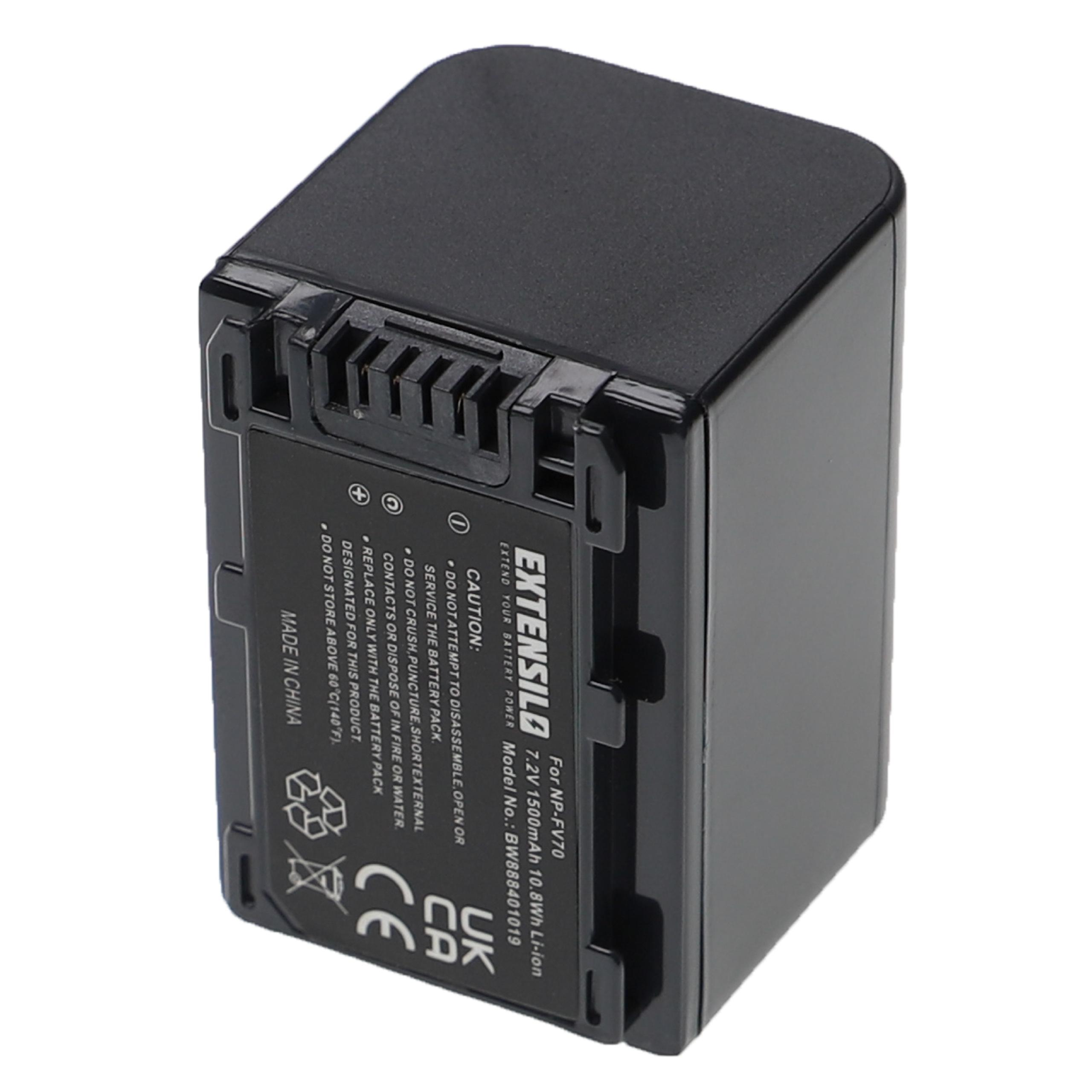 Schwarze Batterie mit Etikett. Weißer Hintergrund.