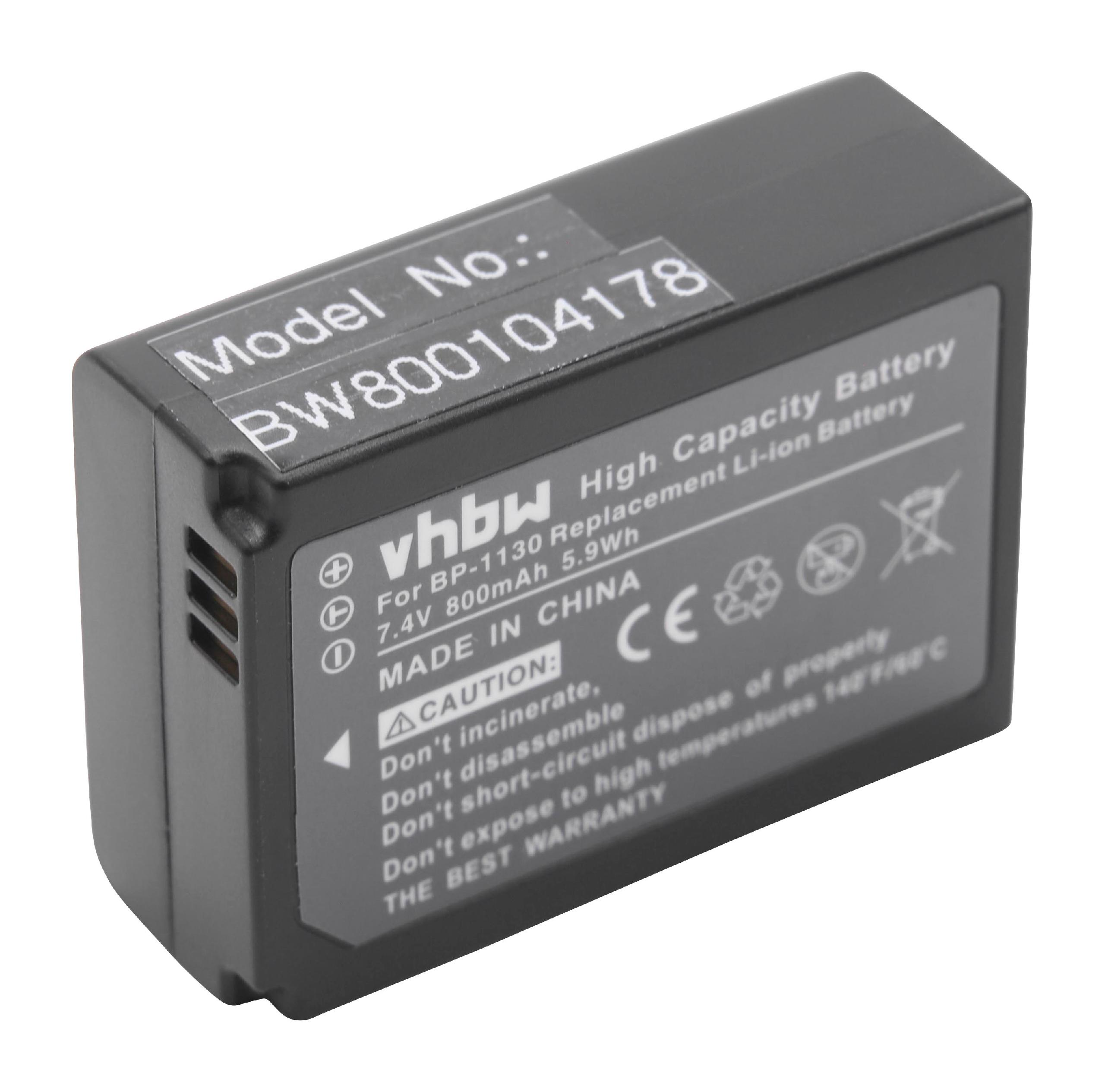 VHBW kompatibel mit NX1000, NX2000, NX210 NX300M, NX200, 800 NX1010, Akku Volt, NX2020, Kamera, NX300, Samsung NX2030, - Li-Ion 7.4
