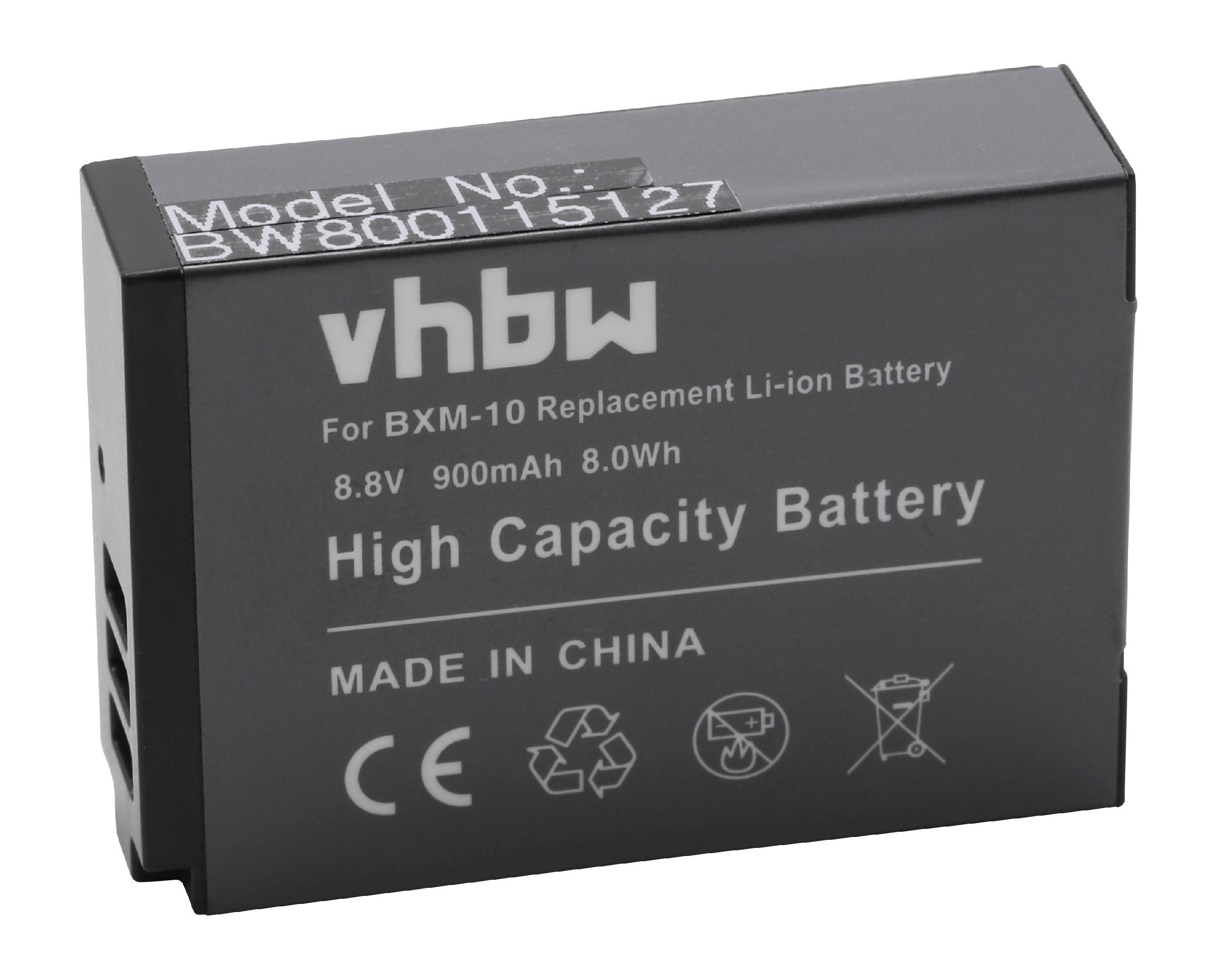 VHBW Ersatz für XiaoYi 8.8 Volt, für 900 - BXM-10 Kamera, Li-Ion Akku