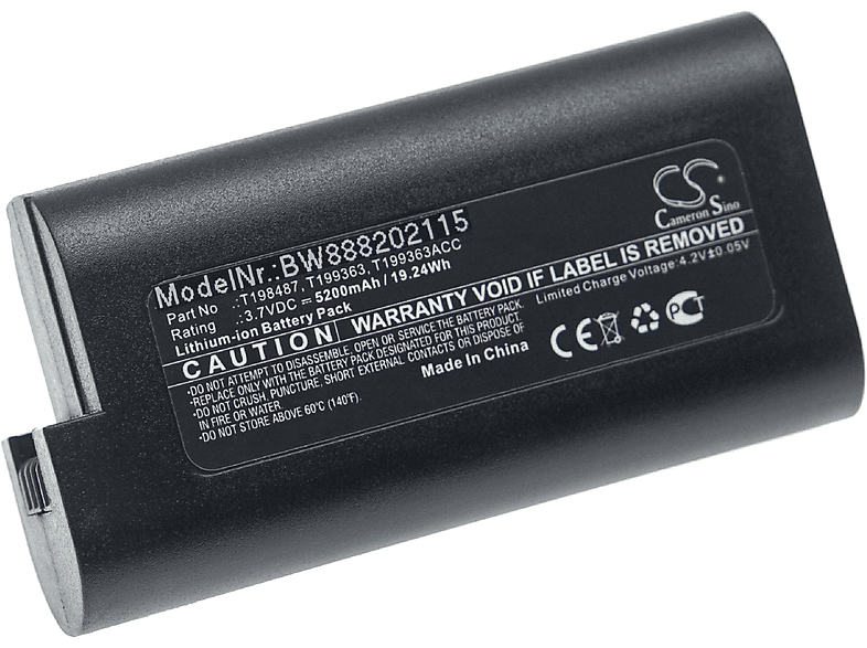 VHBW kompatibel mit Flir Li-Ion 3.7 E33, Akku - Volt, E60bx E40, E60, E40bx, E50bx, Wärmebildkamera, E63, 5200 E50