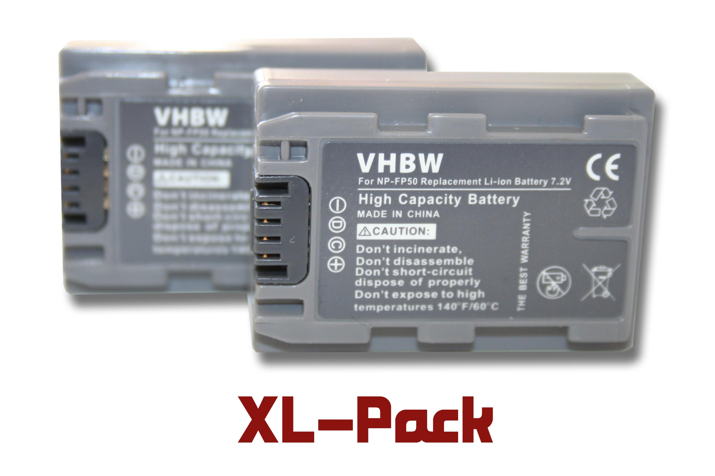 VHBW kompatibel mit Sony DCR-DVD Li-Ion 500 DCR-DVD405E, Videokamera, Akku DCR-DVD405, Serie DCR-DVD505, 7.2 DCR-DVD505E Volt, 