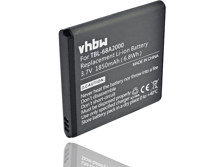 VHBW kompatibel mit Falk Mini Portable 3G 150Mbps Ibex WLAN Li-Ion 1850 Volt, TL-MR11U, Router, - Akku TL-MR3040 3G Mobile, Router 3.7