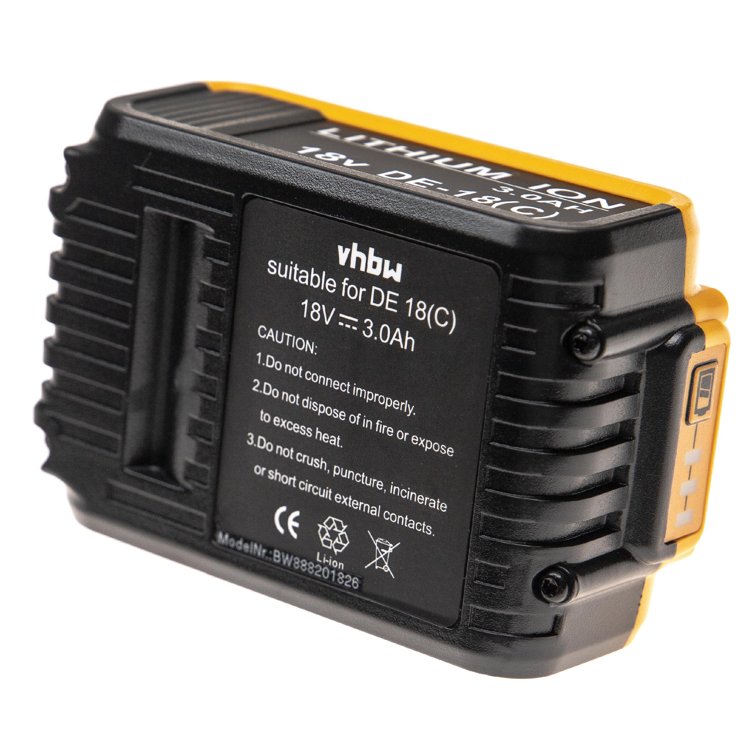 Gelbe und schwarze Batterie mit Etikett. Weißer Hintergrund.