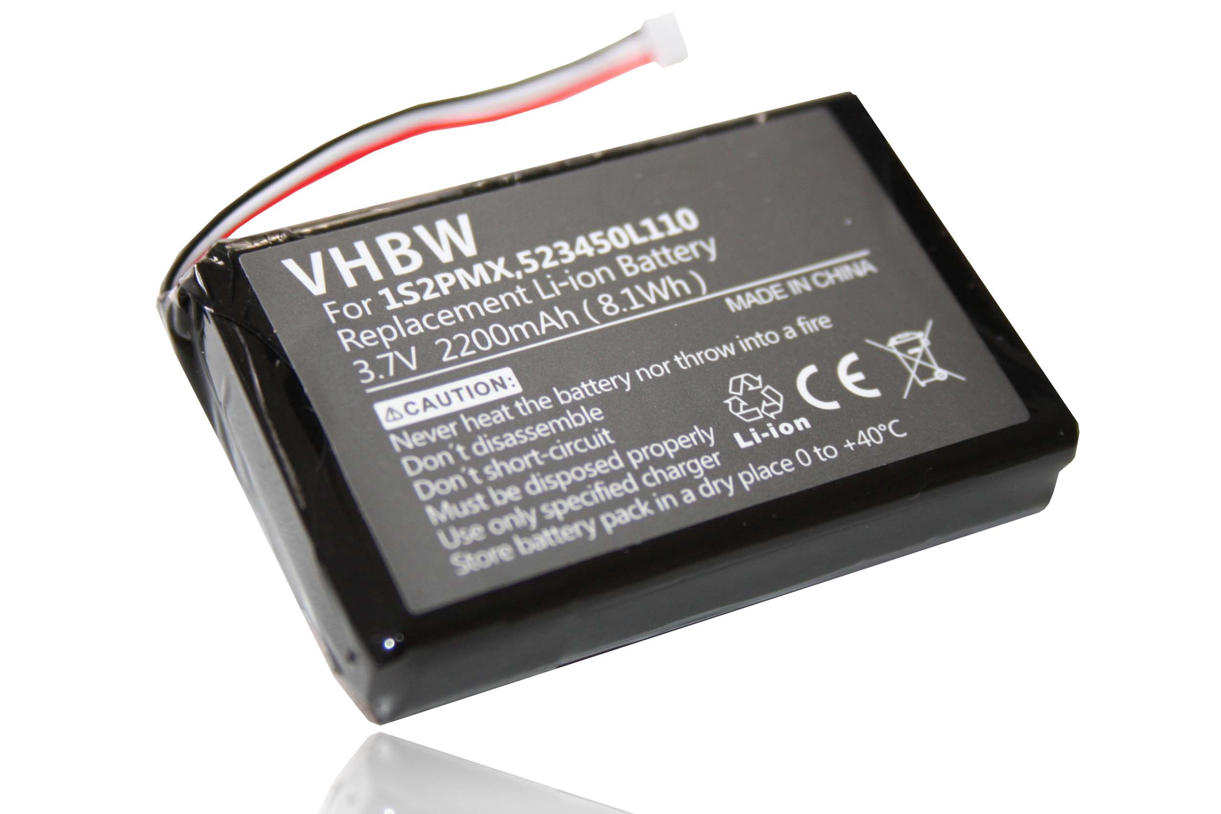 VHBW kompatibel mit Blaupunkt 700, Travelpilot - Akku 500 3.7 Volt, 2200 Navi, Li-Ion