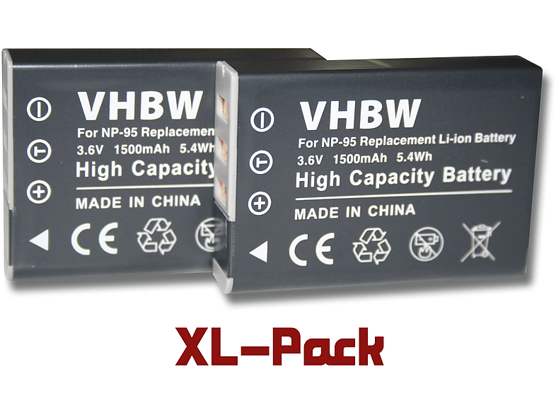 VHBW kompatibel mit Fujifilm FinePix F30, F31fd, F31, X-S1, X100, W1 Real 3D Li-Ion Akku - Kamera, 3.6 Volt, 1500 | Kamera Akkus