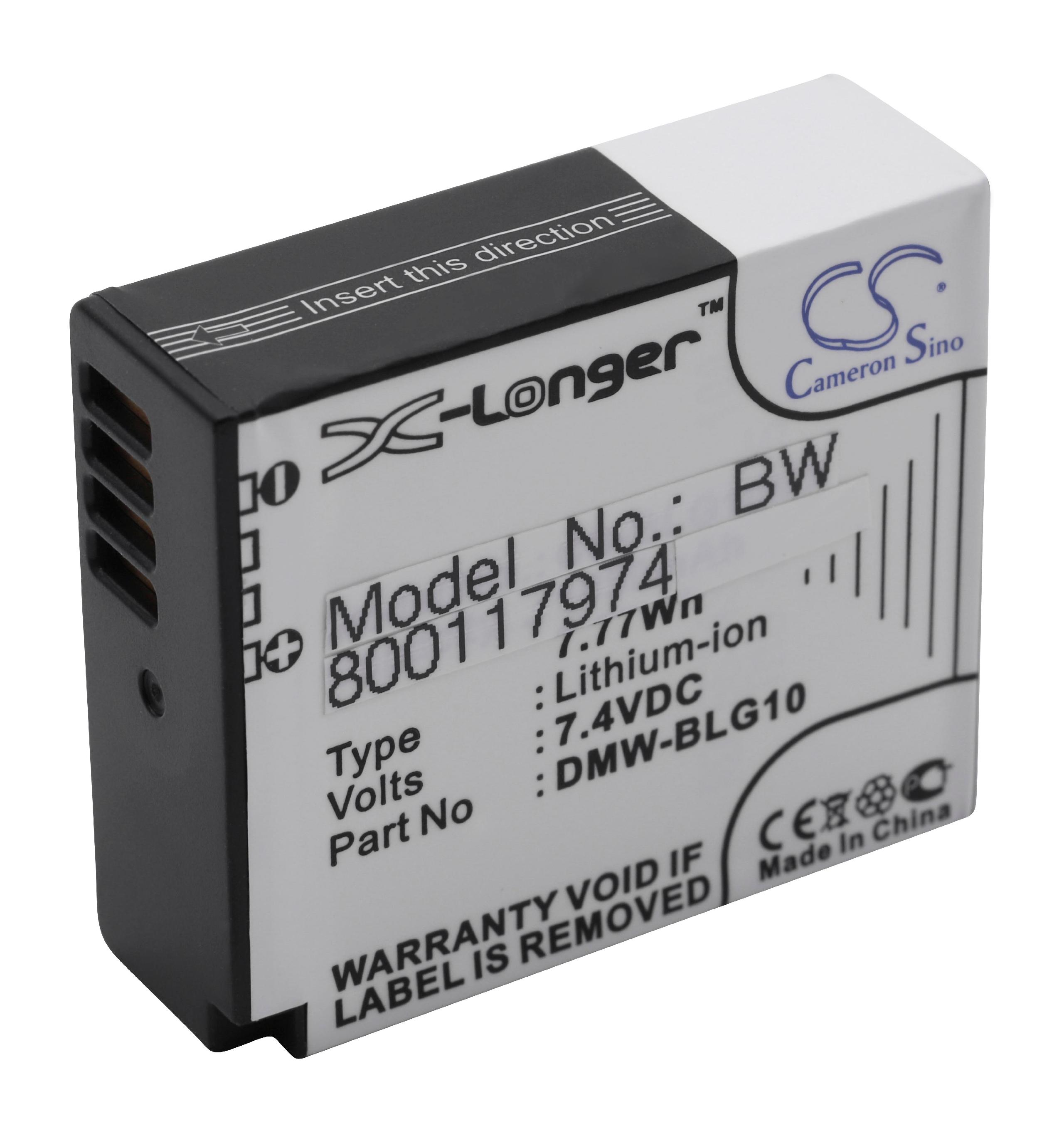7.4 kompatibel DMC-ZS60 Li-Ion Lumix - Akku Volt, VHBW mit 1050 Panasonic Kamera,