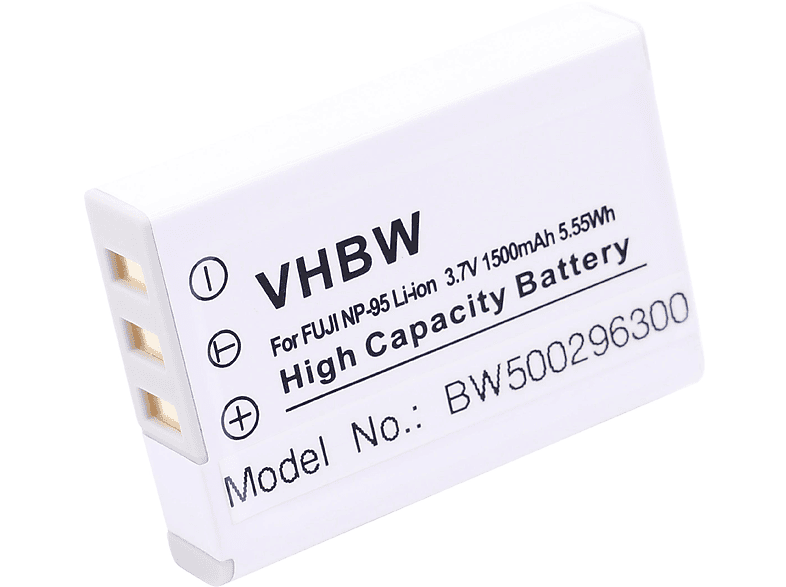 mAh Volt, Li-Ion für VHBW Fuji für Ersatz / Akku, NP-95 Fujifilm 1500 3.6