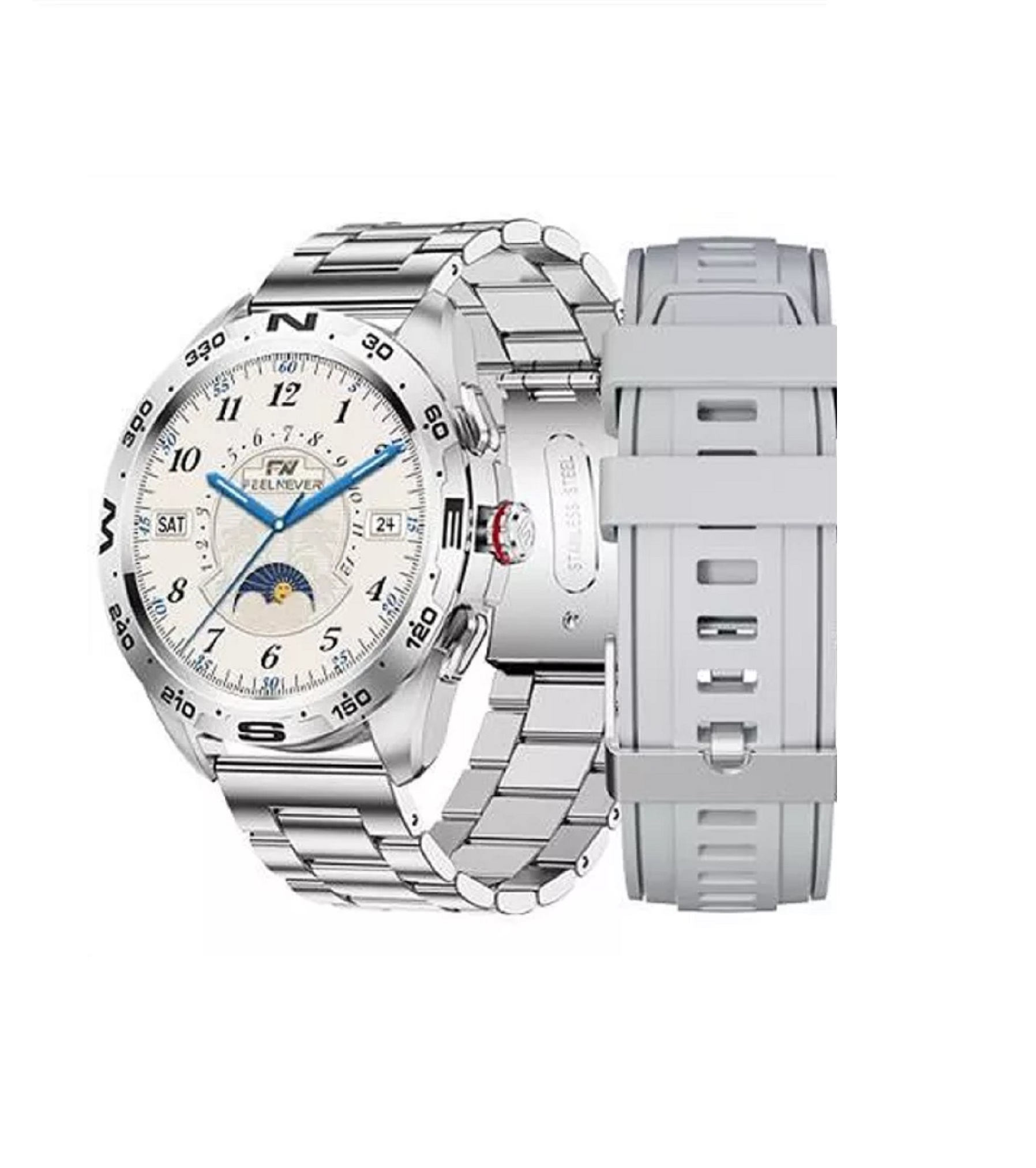 LIGE BW0327B Smartwatch Silicone, Silver