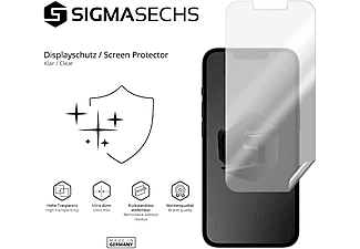SIGMASECHS 2 x "KLAR" Displayschutz(für Apple iPhone 14)