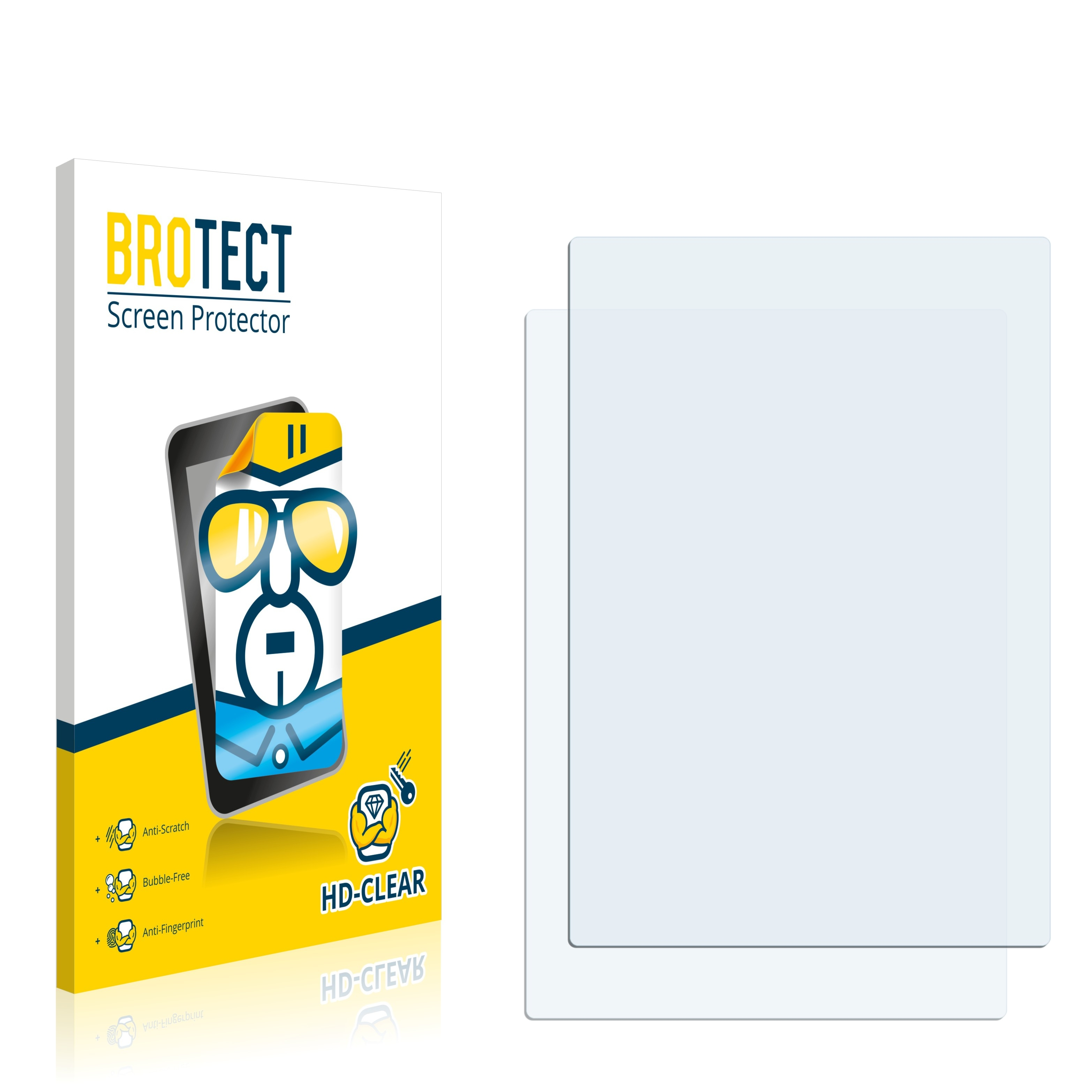 BROTECT 2x klare GLM 150-27c) Bosch Schutzfolie(für
