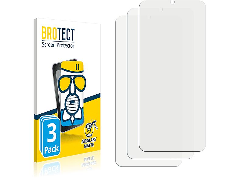 BROTECT 3x Airglass matte Schutzfolie(für Oppo A57 4G)