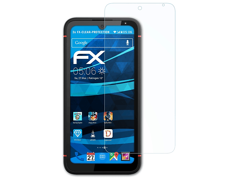 ATFOLIX 3x FX-Clear Displayschutz(für Gigaset GX4)
