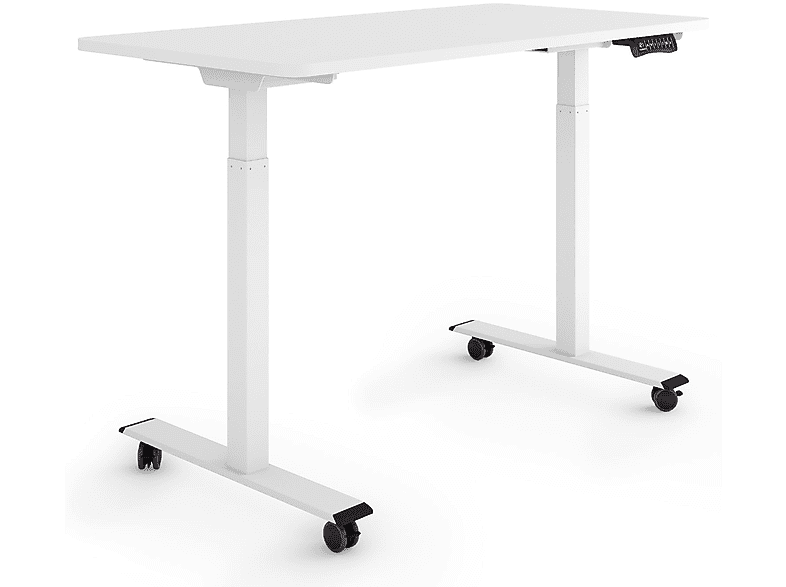 ESMART ERX-122WW auf Rollen höhenverstellbarer elektrisch x Schreibtisch 60 120 cm