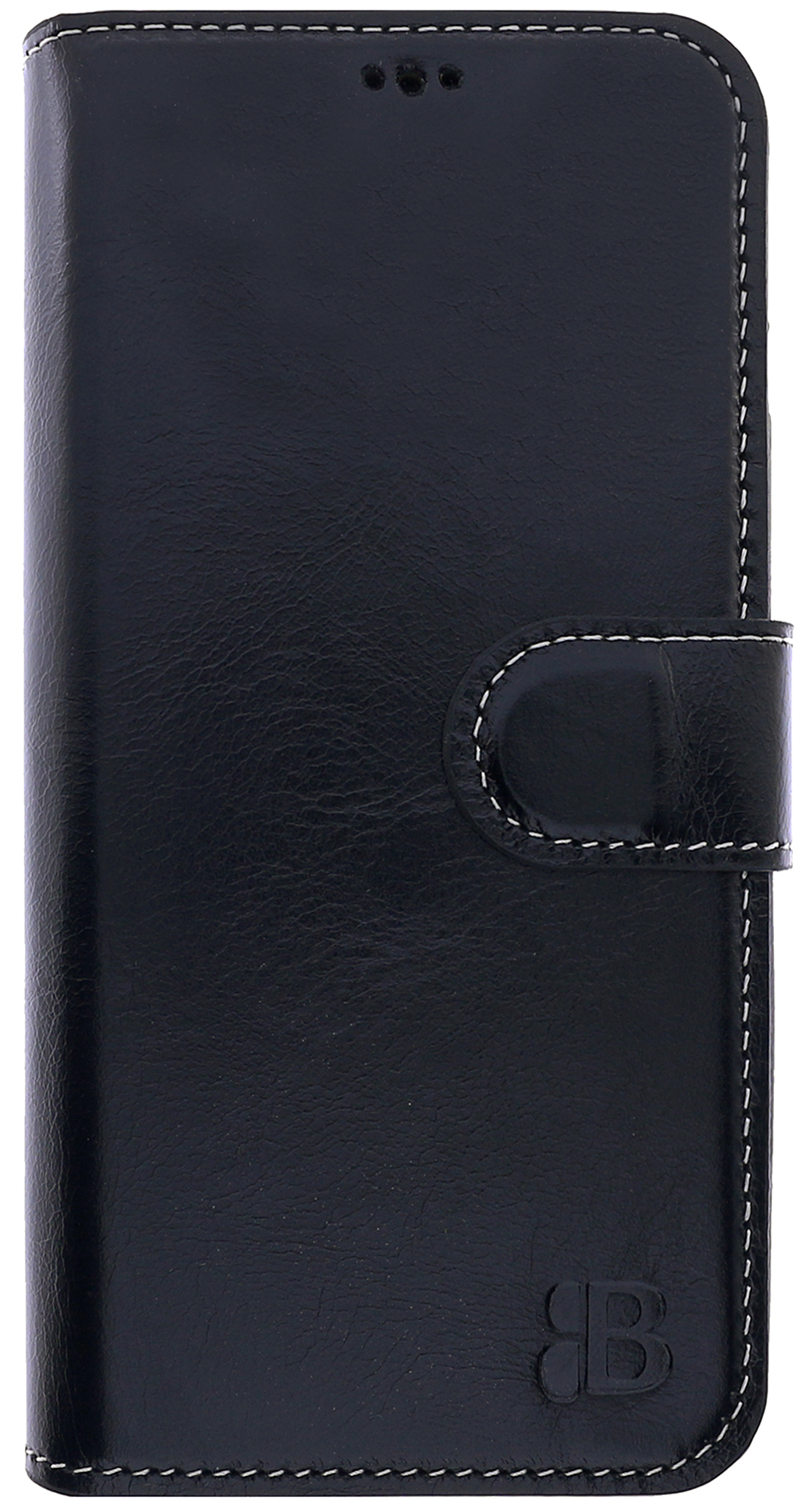 BURKLEY Leder Handytasche, Bookcover, Schwarz iPhone Max, Pro Apple, 11