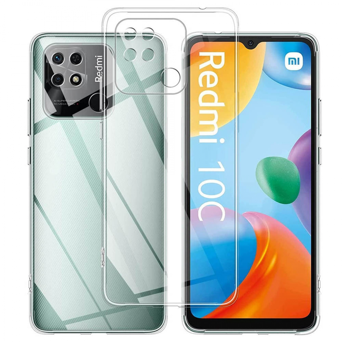 Xiaomi, 10C, Transparent Shockproof, Redmi CASEONLINE Backcover,