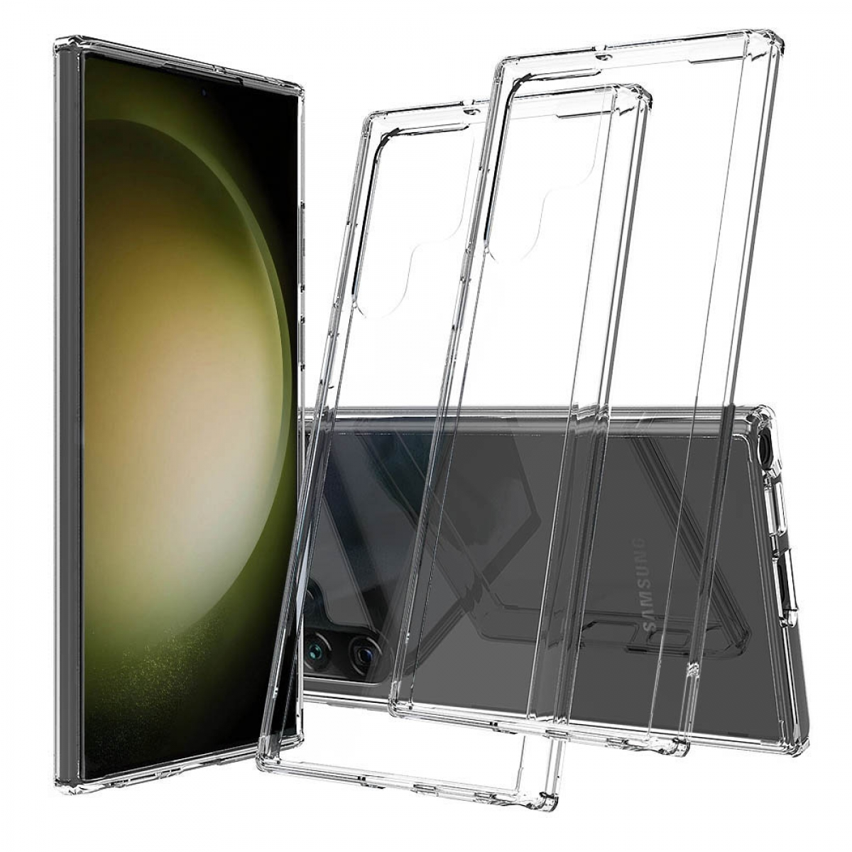 CASEONLINE 2-Tgl, Backcover, Samsung, Galaxy Transparent Ultra, S23