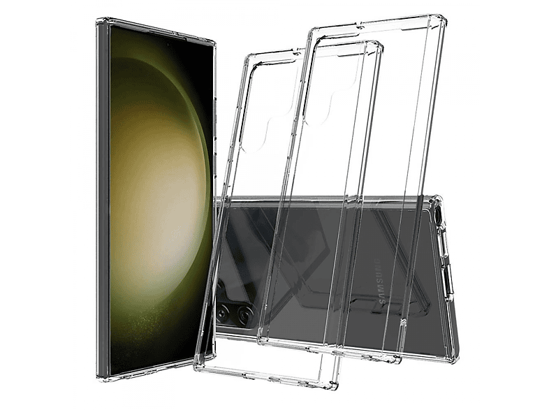 S23 Galaxy CASEONLINE 2-Tgl, Backcover, Transparent Samsung, Ultra,