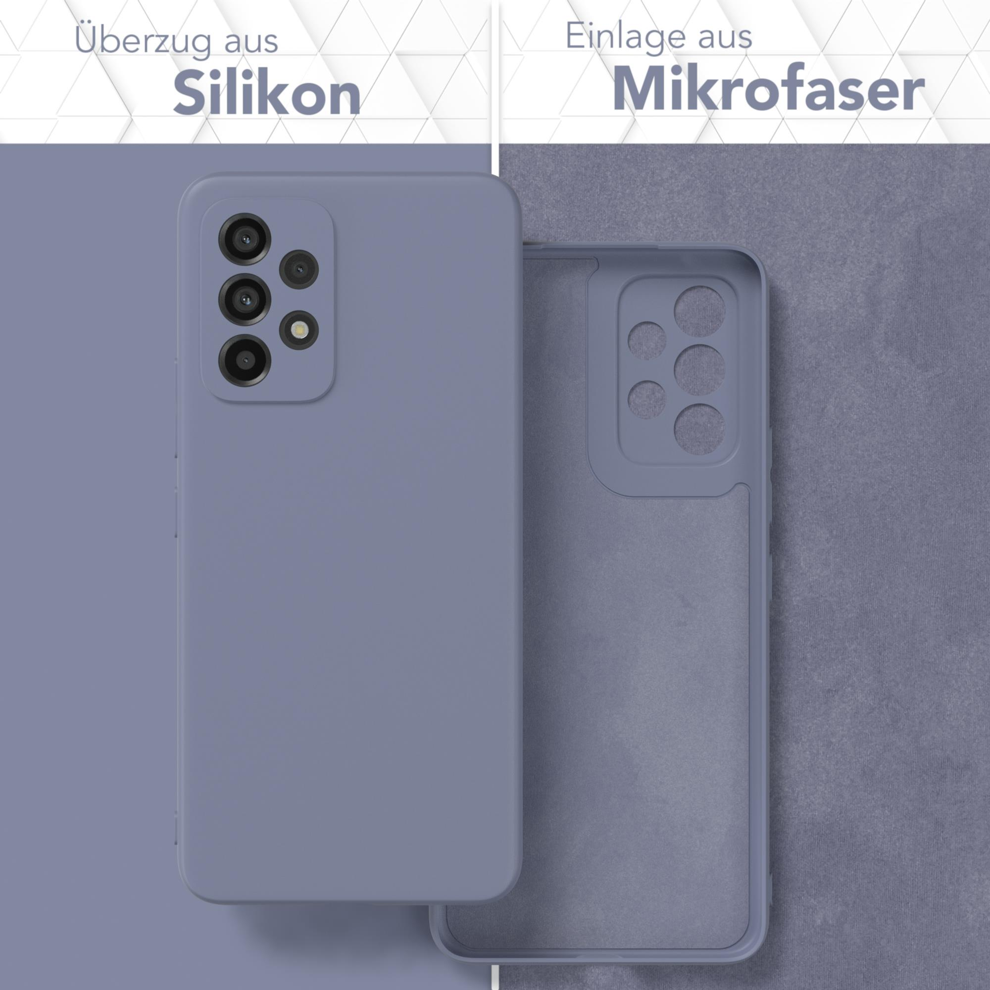 Backcover, EAZY A53 Silikon Matt, Samsung, TPU 5G, Eis Blau Galaxy CASE Handycase