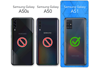 EAZY CASE TPU Silikon Handycase Matt, Backcover, Samsung, Galaxy A51, Eis Blau