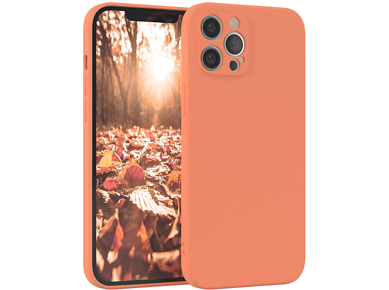 EAZY CASE Orange Handycase Backcover, Matt, Pro Apple, iPhone TPU 12 Max, Silikon