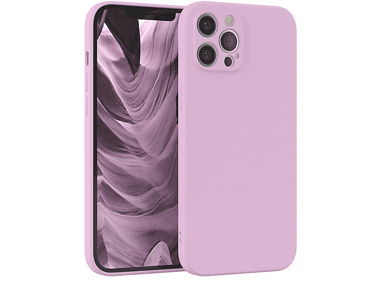 EAZY CASE TPU Silikon Handycase Matt, Backcover, Apple, iPhone 12 Pro Max, Lila / Flieder