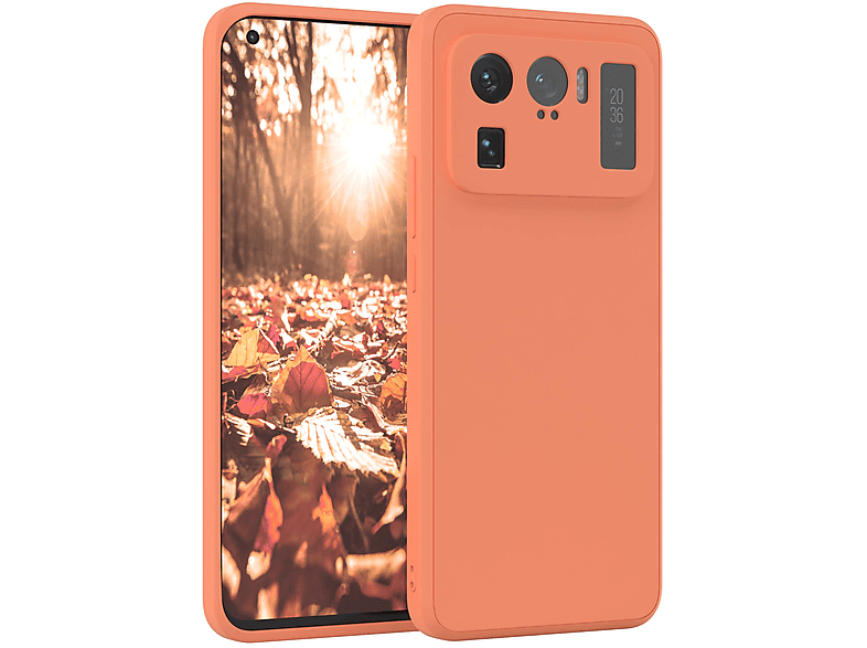 EAZY CASE TPU Silikon Handycase Orange Matt, Xiaomi, Backcover, 11 Ultra, Mi