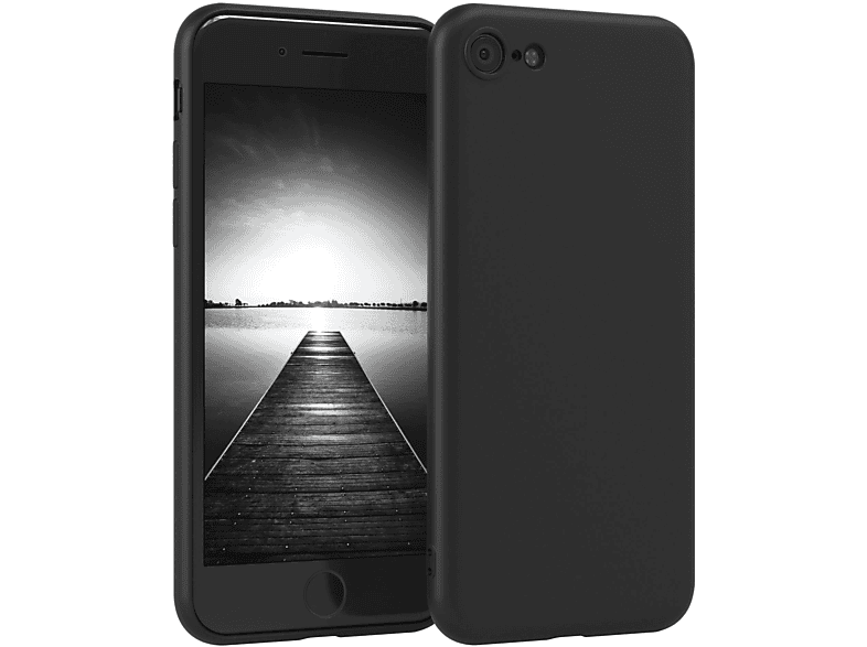 2022 7 Matt, TPU Apple, 8, Schwarz SE Handycase Silikon iPhone EAZY Backcover, 2020, iPhone SE CASE / /