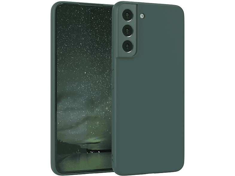 Silikon CASE Nachtgrün Handycase EAZY Grün Galaxy Matt, / Backcover, S22 TPU Samsung, Plus 5G,