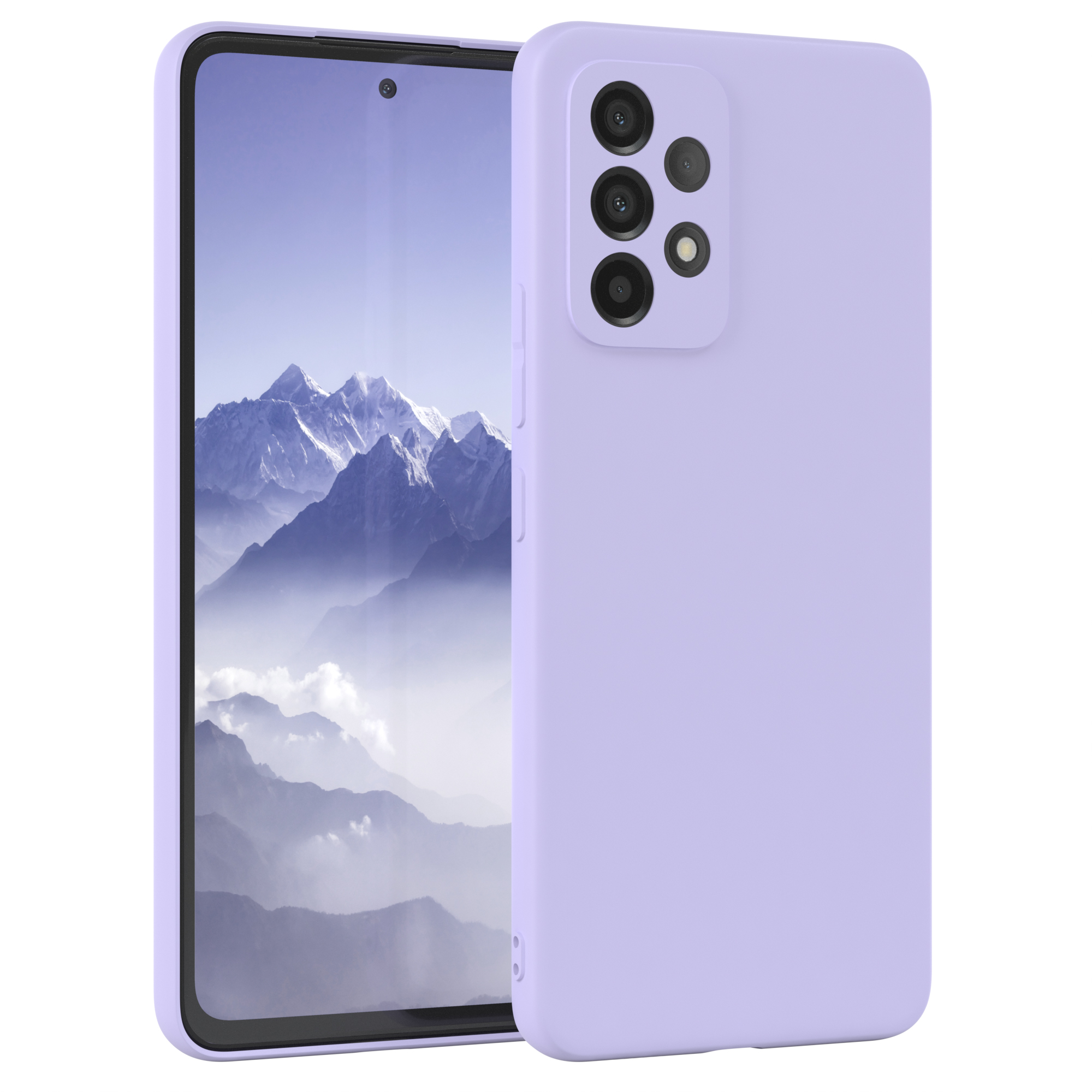 EAZY CASE TPU Silikon Handycase Lavendel Backcover, / Galaxy Violett Matt, A53 Samsung, Lila 5G